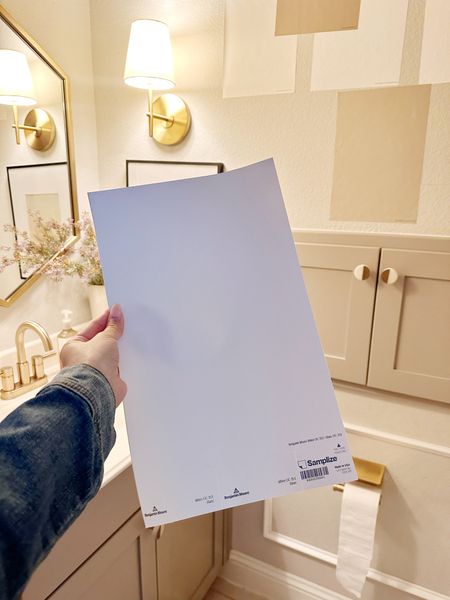#ad These @Samplize paint samples are a game-changer for my powder bathroom upgrade! No more messy paint swatches - just peel, stick, and see the wall colors with super accuracy. Can't wait to show you the transformation!

#LTKhome