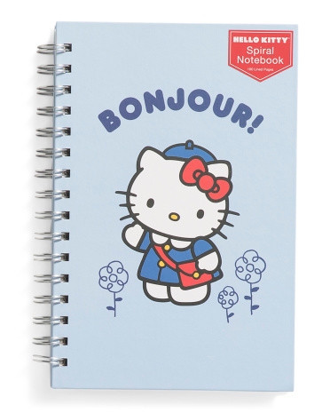 Bonjour Paris Spiral Notebook | TJ Maxx