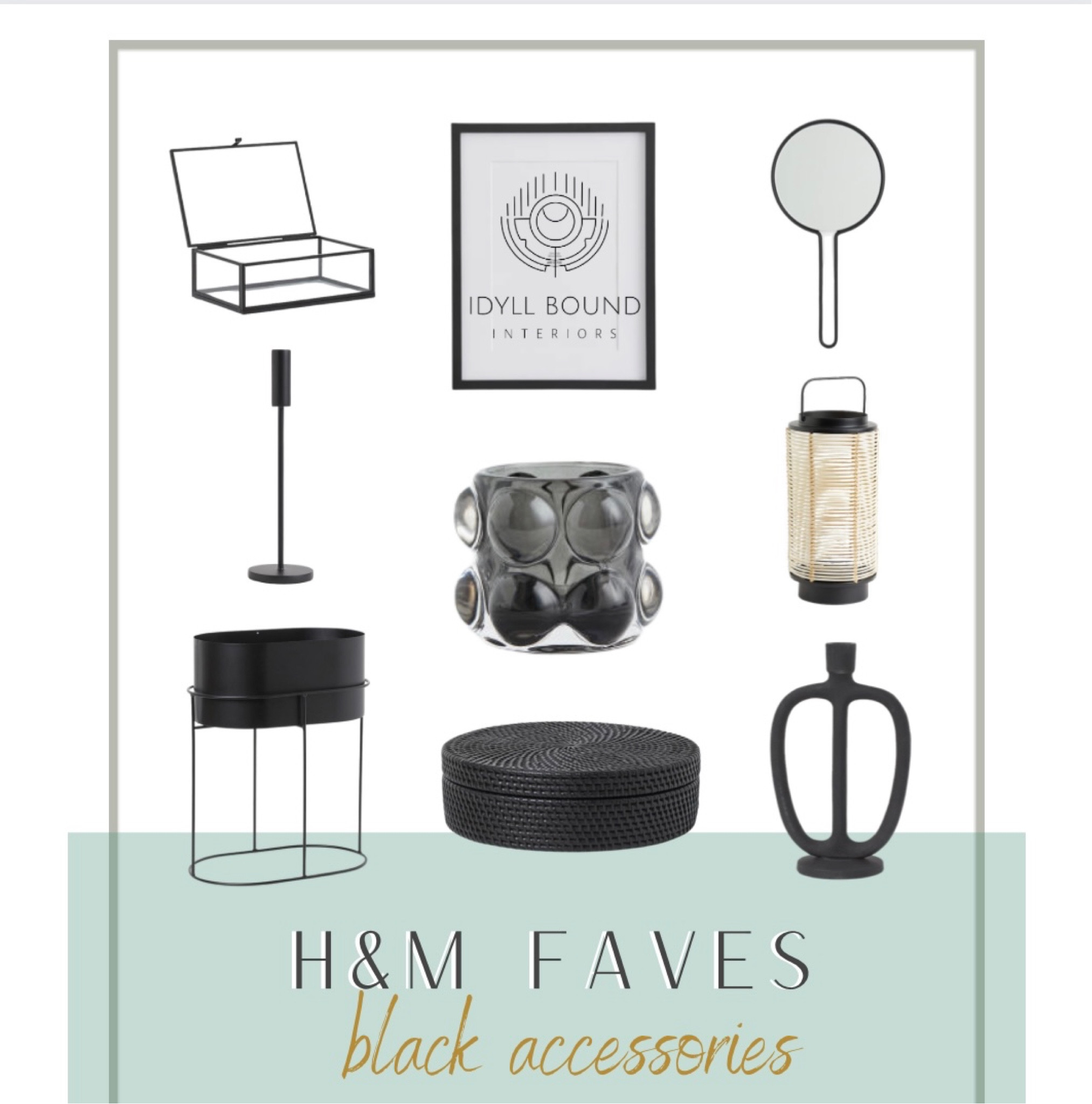 H&M Home Decor:  Black accessories ✔️

#LTKstyletip #LTKhome