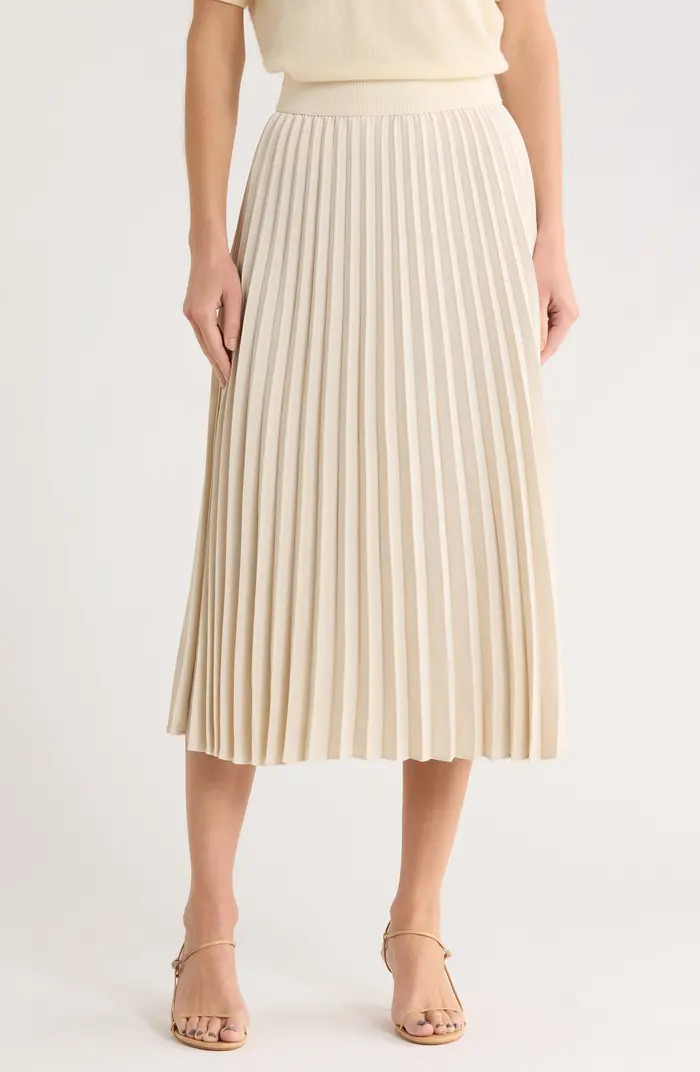 Pleated Midi Skirt | Nordstrom Rack