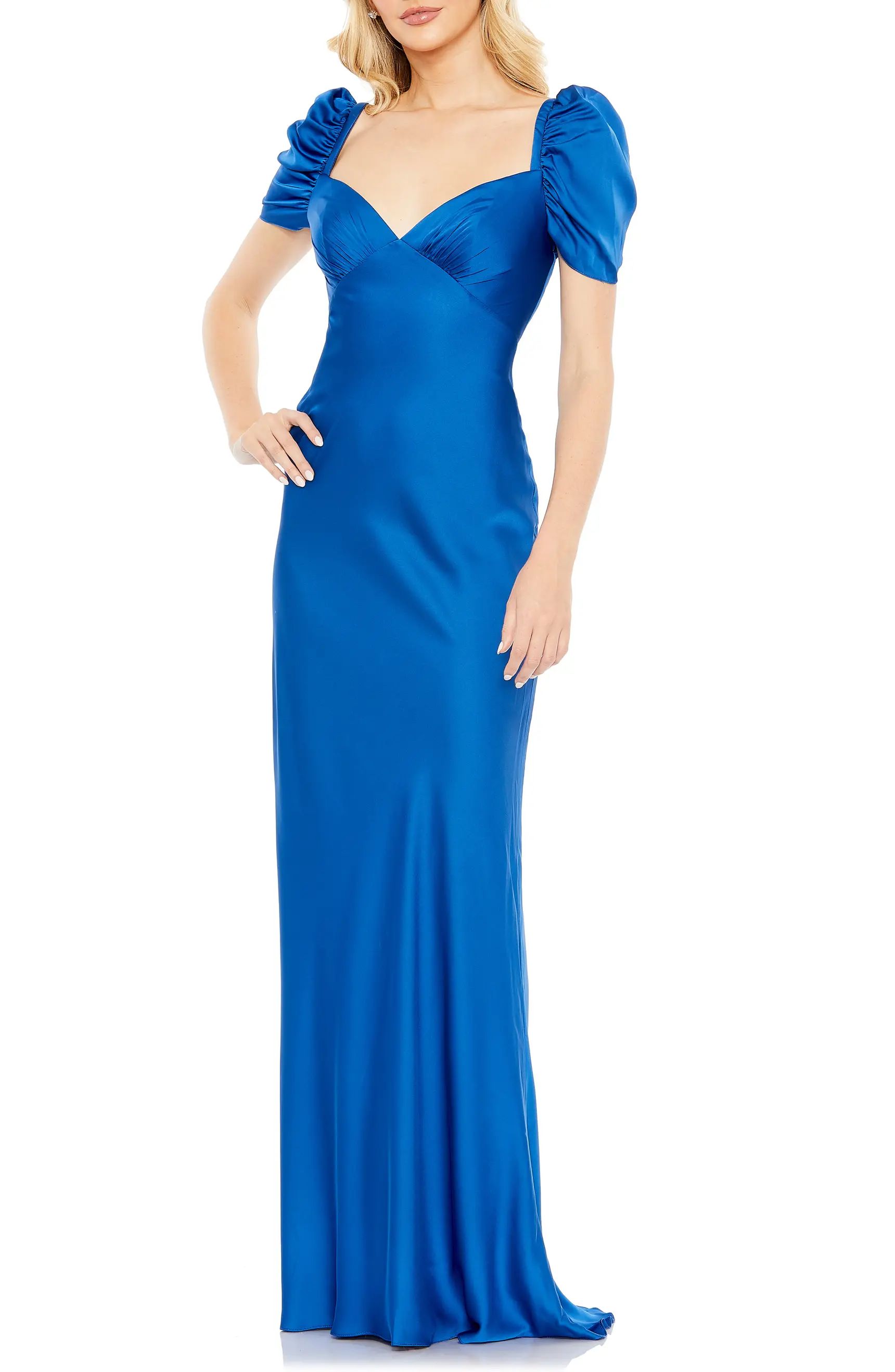 Ieena for Mac Duggal Sweetheart Neck Satin Charmeuse Gown | Nordstrom | Nordstrom