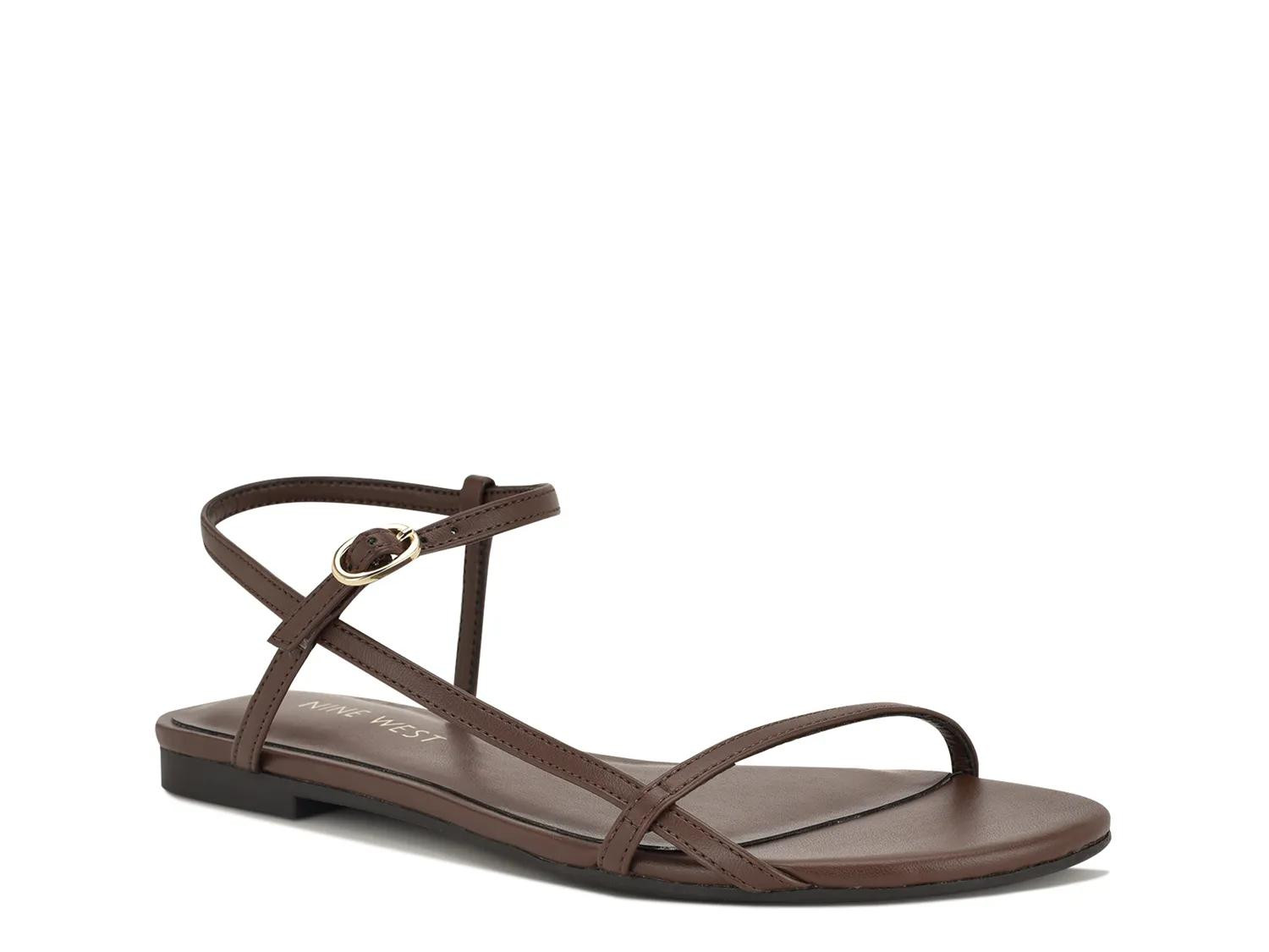 Nine West Masow Sandal | Women's | Dark Brown | Size 6.5 | Sandals | DSW