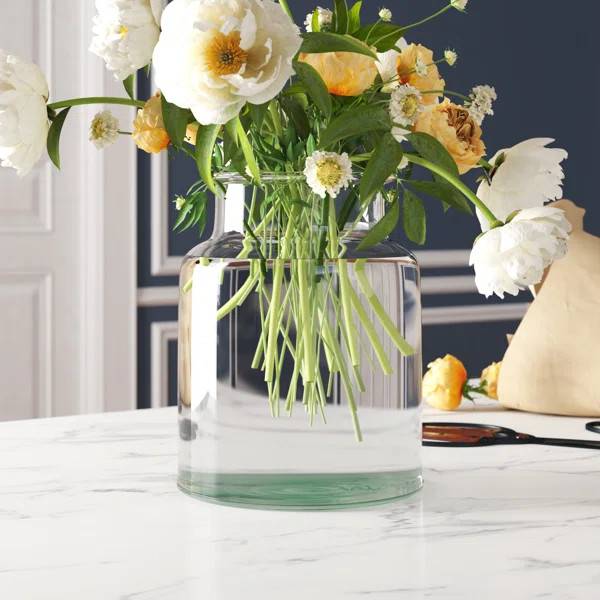 Pietrzak Transparent Glass Table Vase | Wayfair North America