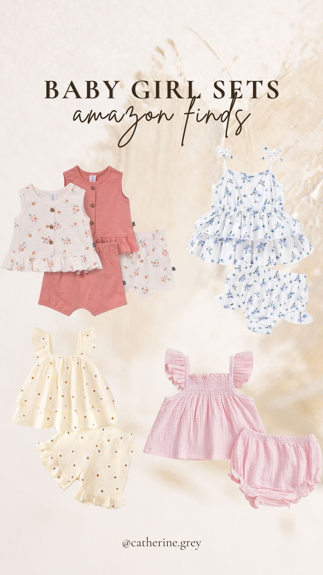 Summer sets for baby girl