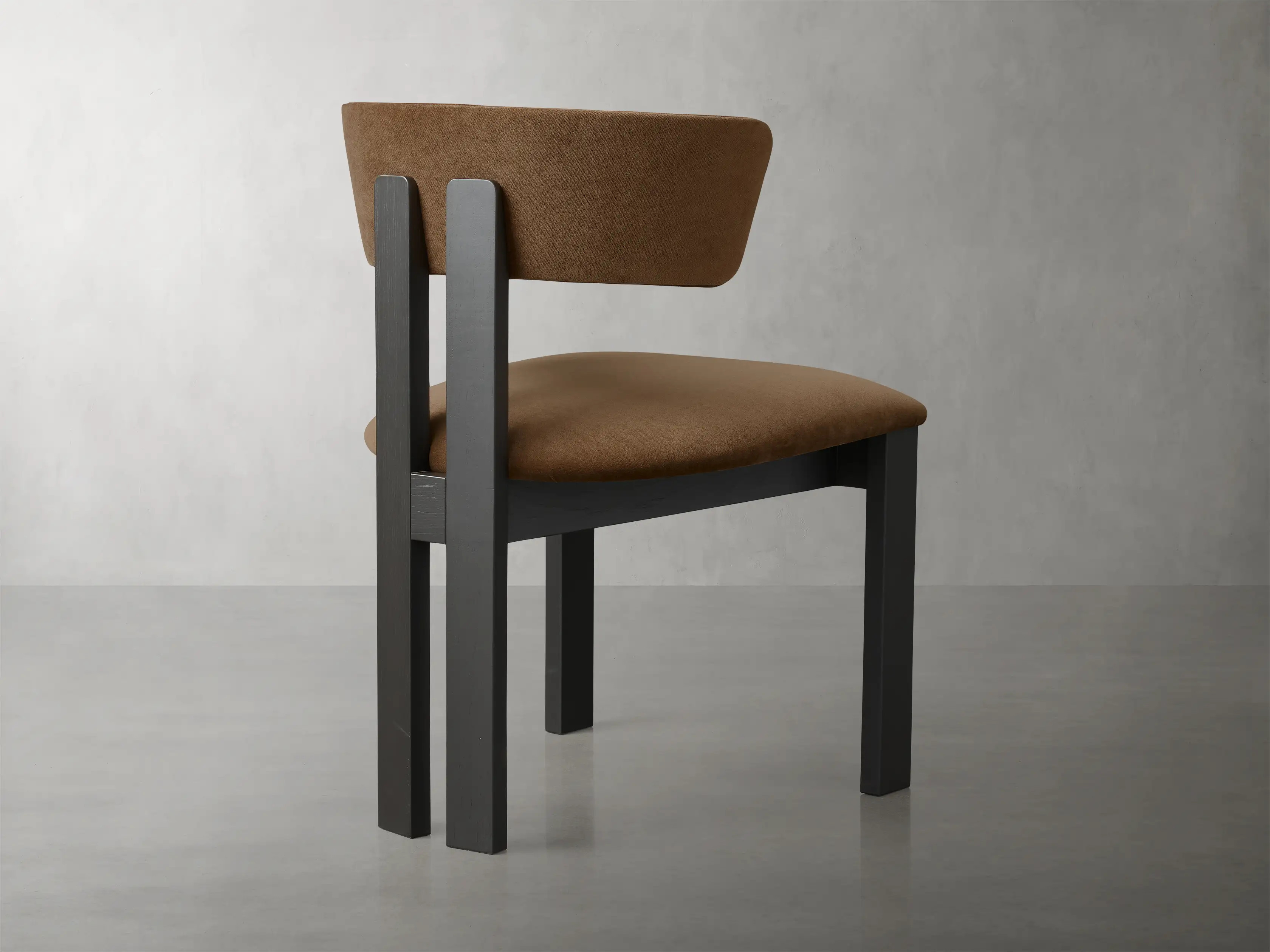 Rodin Dining Side Chair in Vesuvio Black | Arhaus