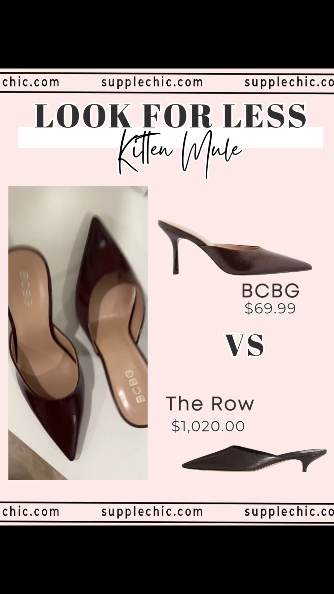 Luxury-inspired style doesn’t always need a luxury price tag. These kitten mules bring the same sleek, pointed-toe look with a more budget-friendly option.   kitten mule heels, designer shoe dupes, affordable luxury fashion, pointed toe heels, BCBG shoes, The Row inspired shoes, chic fall shoes, elegant shoe trends

#LTKootd #LTKSeasonal #LTKTall