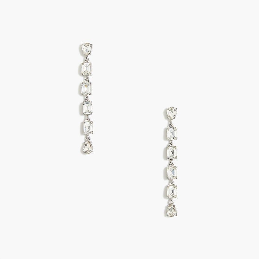 Crystal drop earrings | J.Crew Factory