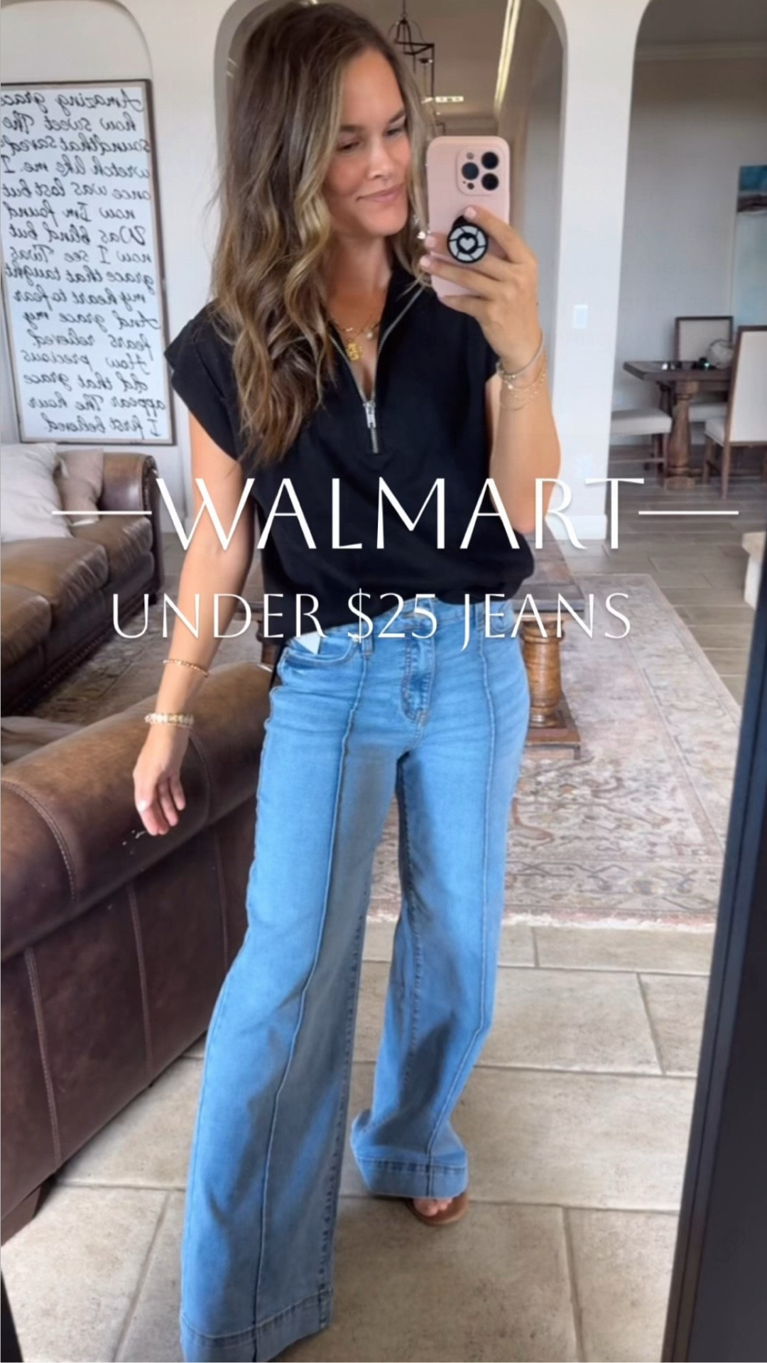 Restock - sizes going quick. Love these finds from Walmart! The jeans are giving Anthro- seem so high end, flattering seem detail, so comfy and under $25 ✨ 
.
#walmart #walmartfinds #walmartfashion #jeans #womensfashion #teacherstyle #teacherfashion 

#LTKStyleTip #LTKFindsUnder50 #LTKSaleAlert