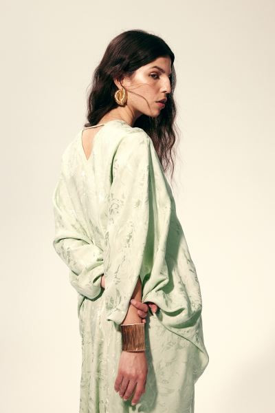 Jacquard-weave Kaftan Dress | H&M (US + CA)