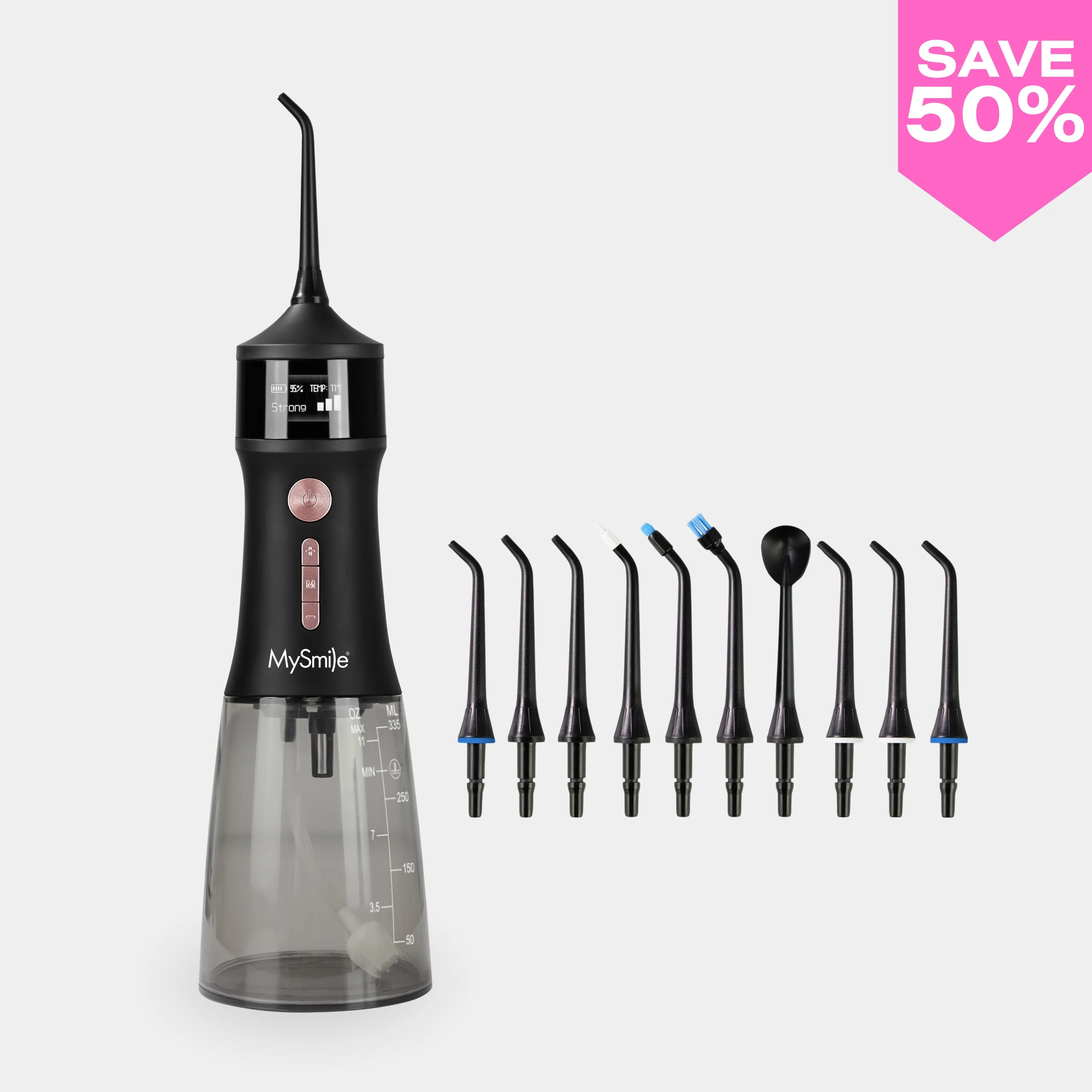 LP221 Cordless Water Flosser with Refill Jet Tips Bundle | MySmile Oral Care