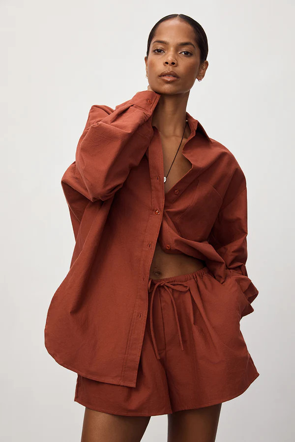 RHEA 2.0 SAHARA OVERSIZED COTTON SHIRT | DISSH