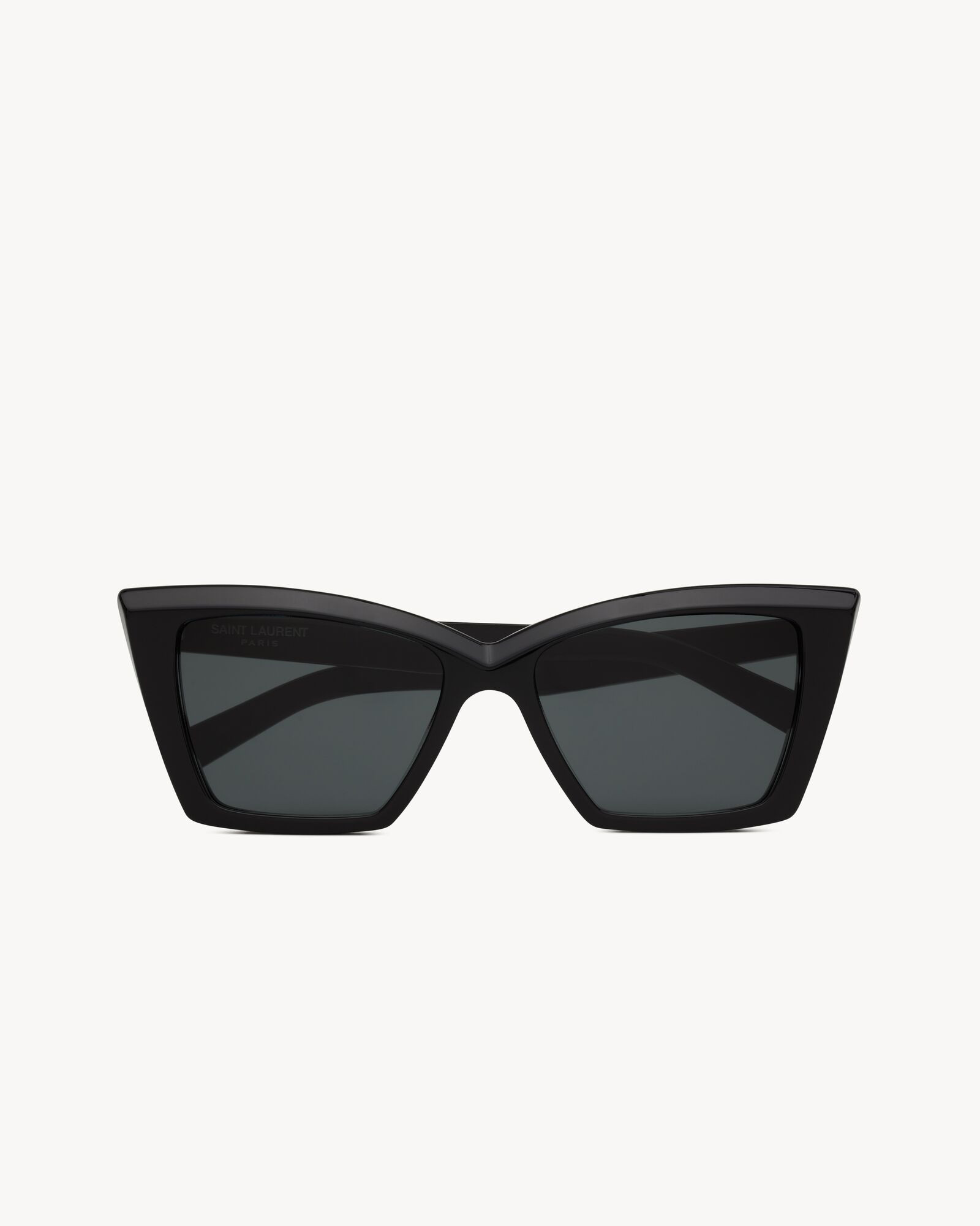 squared cat-eye sunglasses with acetate frames and nylon lenses. | Saint Laurent Inc. (Global)