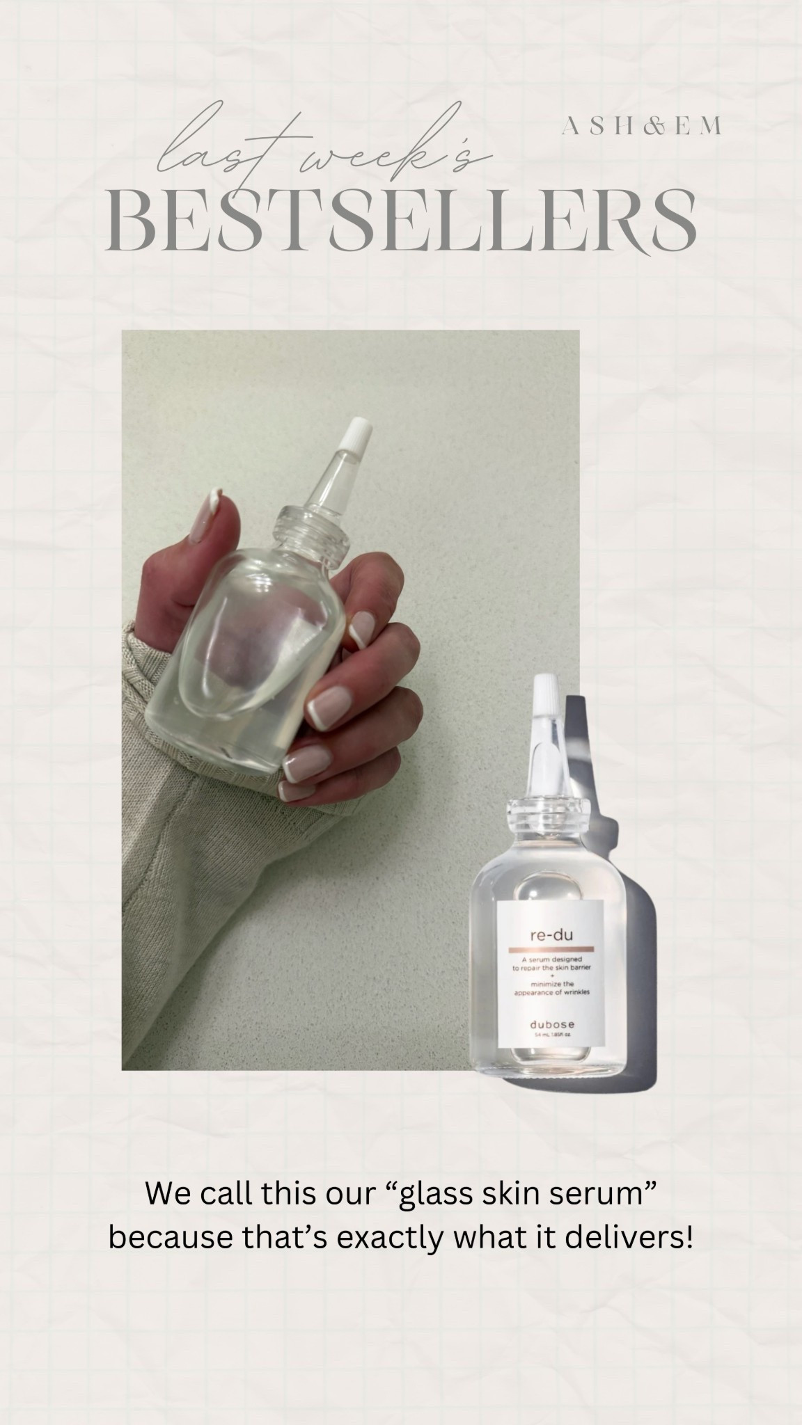 Our “glass skin serum” 

skincare, glass skin, skincare must haves 

#LTKBeauty