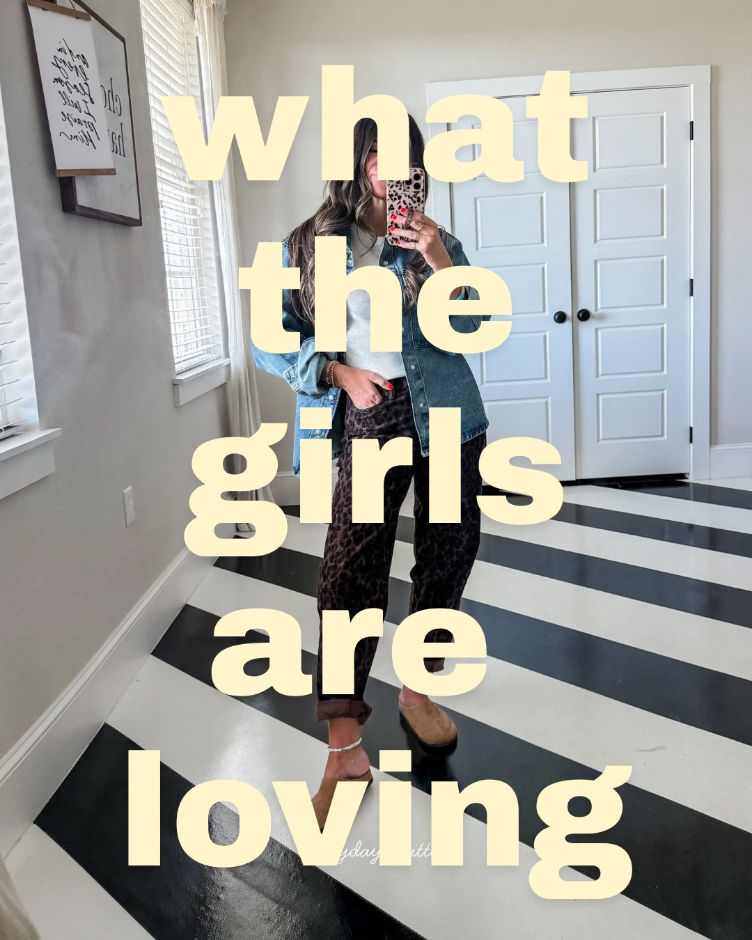 weekly roundup of the pieces everyone bought & loved 💕
Comment SHOP & I’ll send ya’ the links! 

leopard denim jeans tts
green cardigan: S 
denim jacket: S
mock neck sweatshirt: xs
Palazzo pants: 0; size up of between
Jellie flats: 6 tts
Leopard mary janes: 6 tts
Navy satin pants: xxs; size down if between
Code Michelle15 on mama hats
Code everydaysmitten on loopy case

@aerie @oldnavy #aeriereal @Walmart  @Target #teacheroutfits #momstyle leopardpants @shopettaandeast @shopalliebess @
#clogs

#LTKmomlife #LTKOver40 #LTKWorkwear