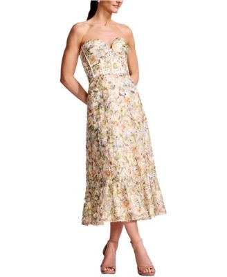 Women's Carina Floral Sequin Sweetheart Dress | Macy's