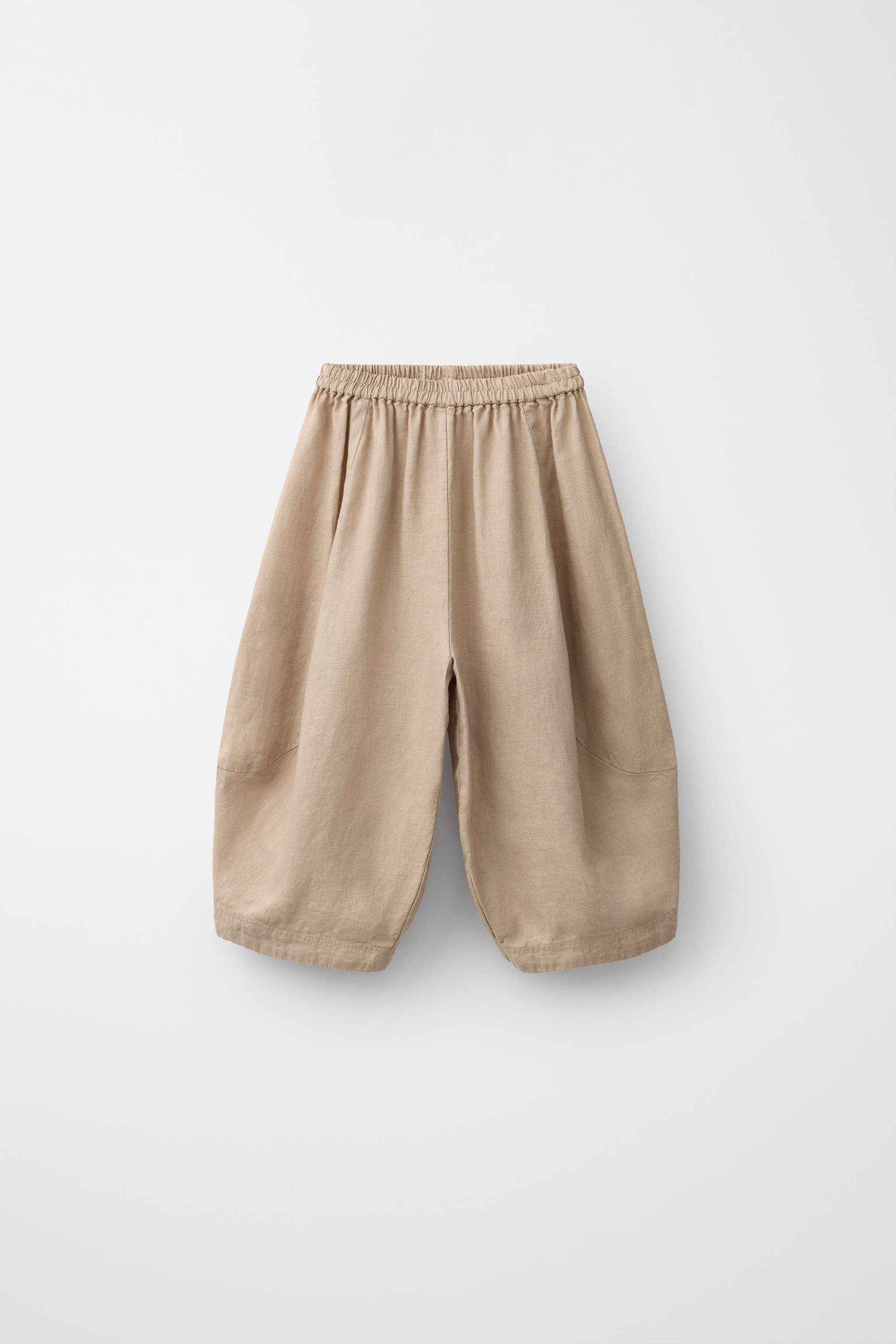 100% LINEN BALLOON PANTS | Zara US