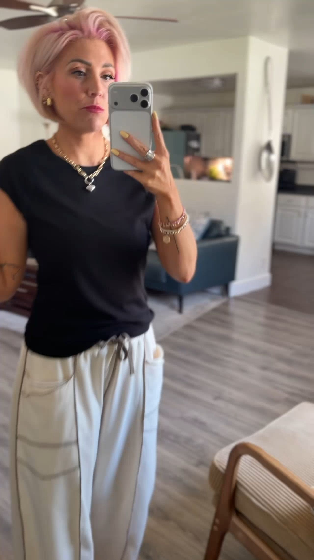 Pants and a top so good you own them in multiple colors?? Yes PLEASE. Love these pieces! 

 #LTKootd #LTKOver40 #LTKSaleAlert