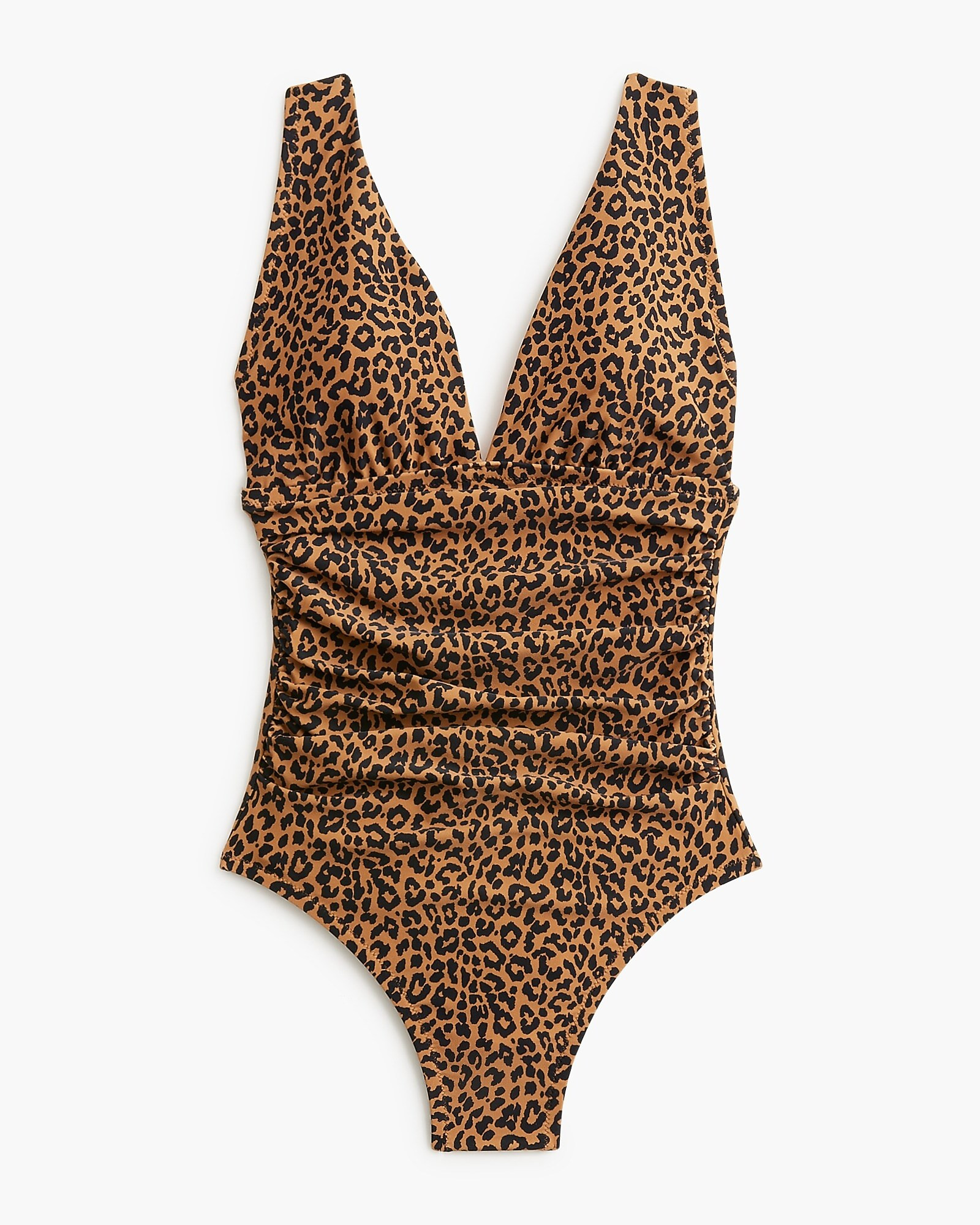Ruched plunge one-piece swimsuit | J.Crew Factory