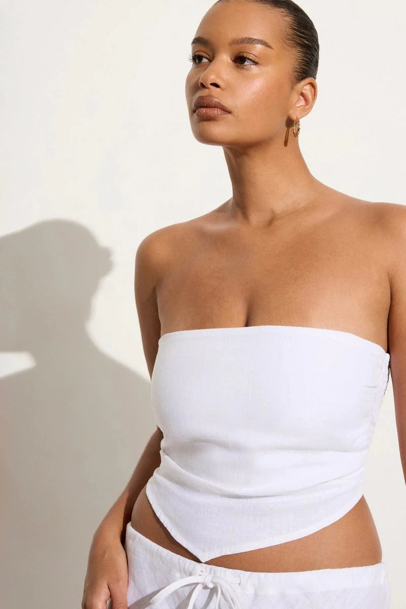 La Loza Top White | Faithfull (AU)