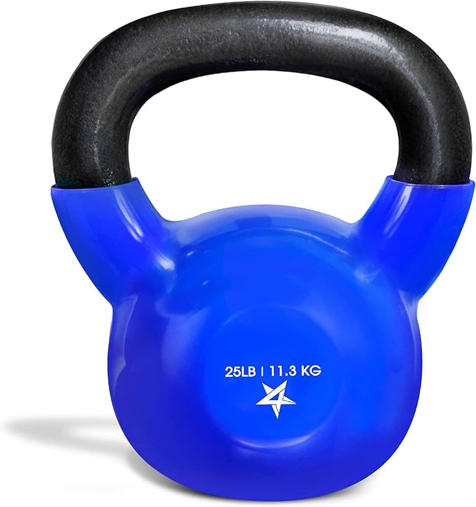 Yes4All Kettlebell Vinyl Coated Cast Iron – Great for Dumbbell Weights Exercises, Full Body Wor... | Amazon (US)