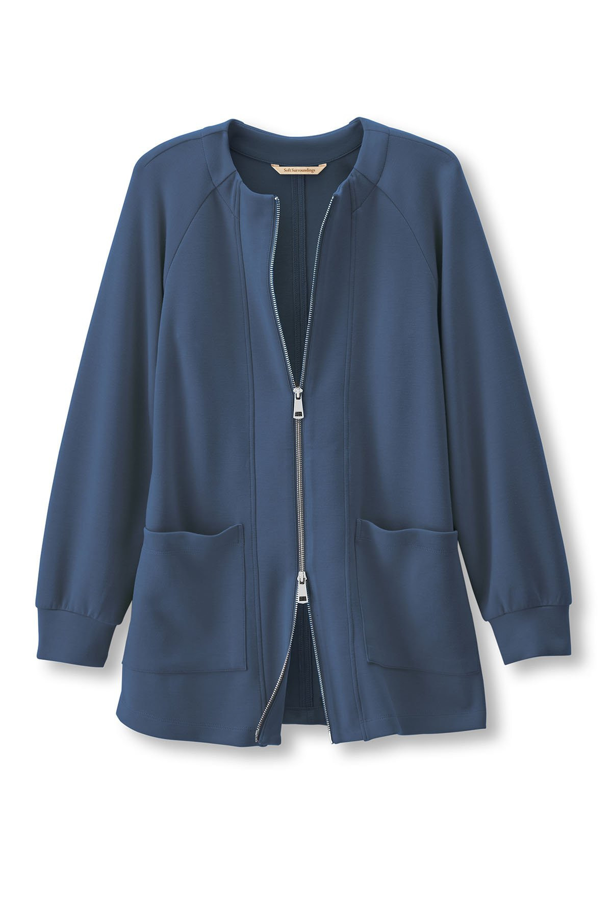 Skyline Full Zip Knit Jacket | Soft Surroundings