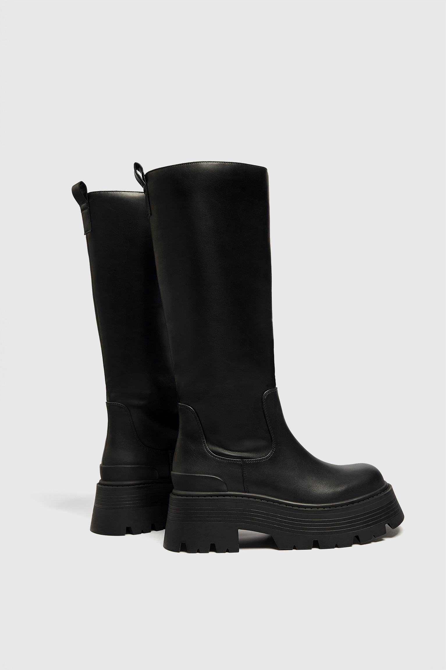 Knee-high boots with warm lining | PULL and BEAR UK