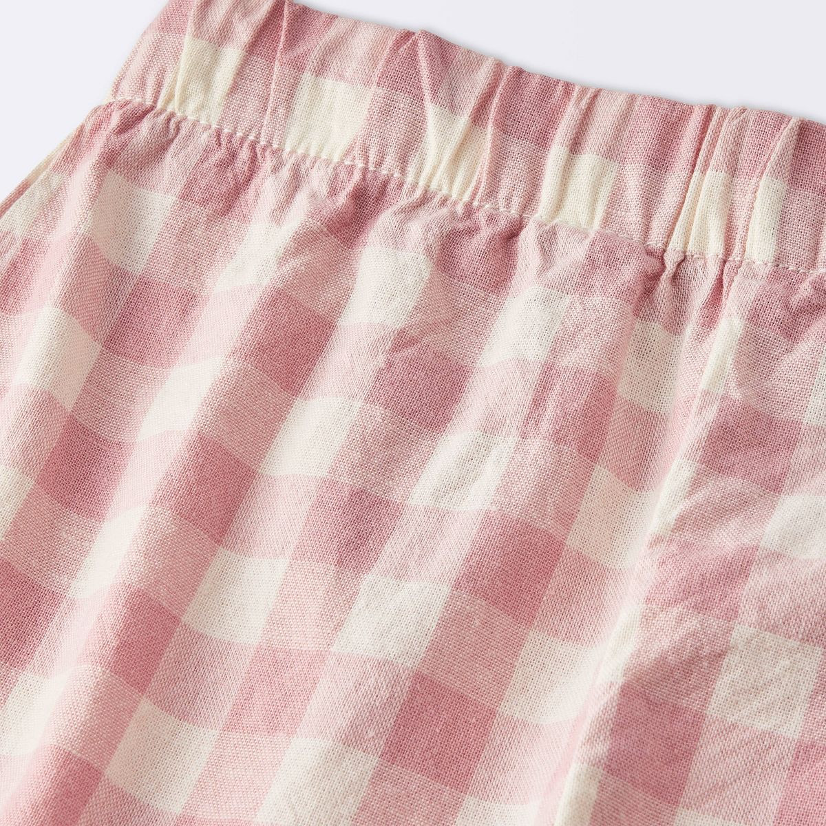 Baby Girls' Gingham Linen Slub Top & Bottom Set - Cloud Island™ Pink | Target
