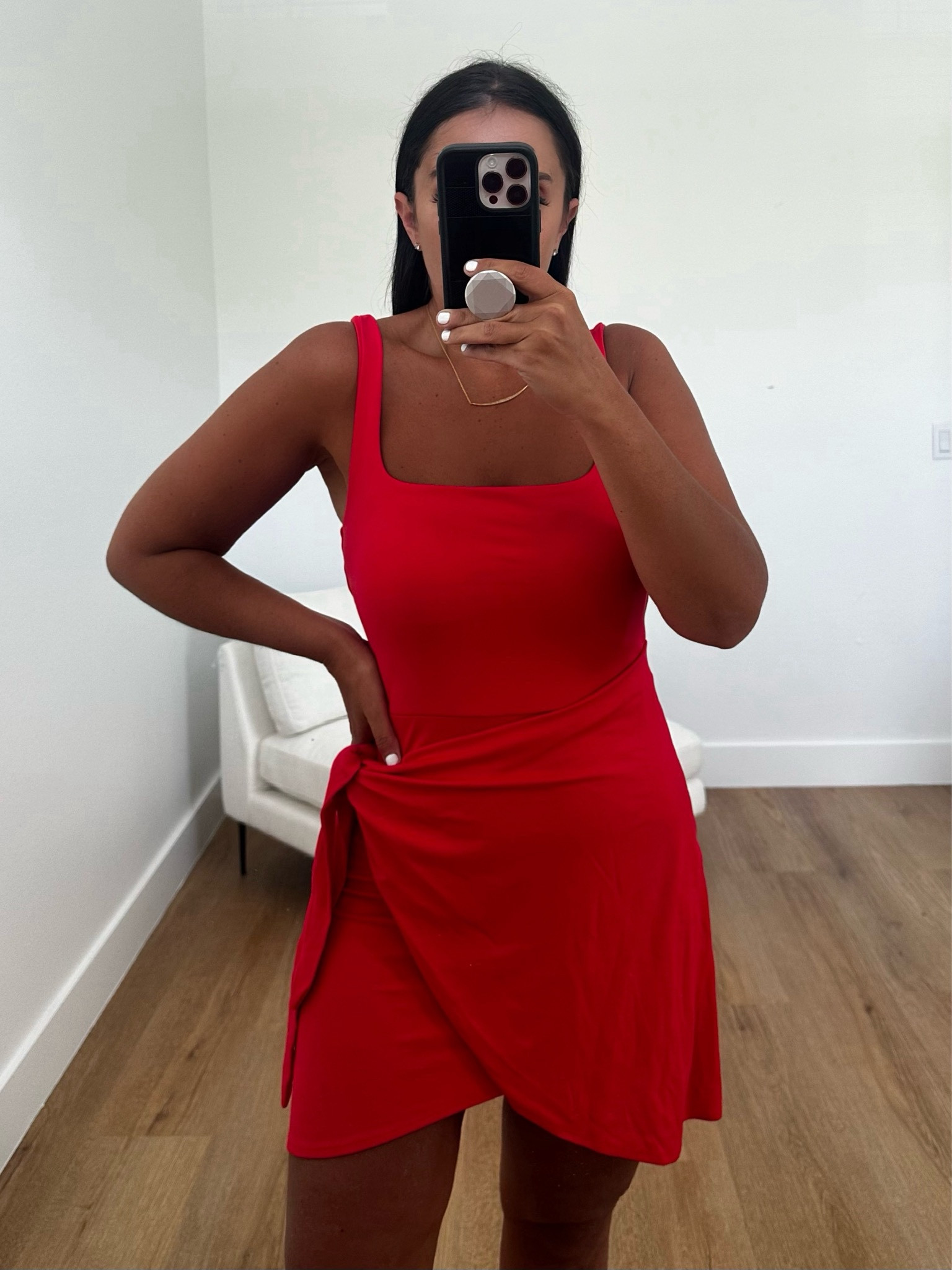 Aritzia Saturn Mini Dress wearing size medium