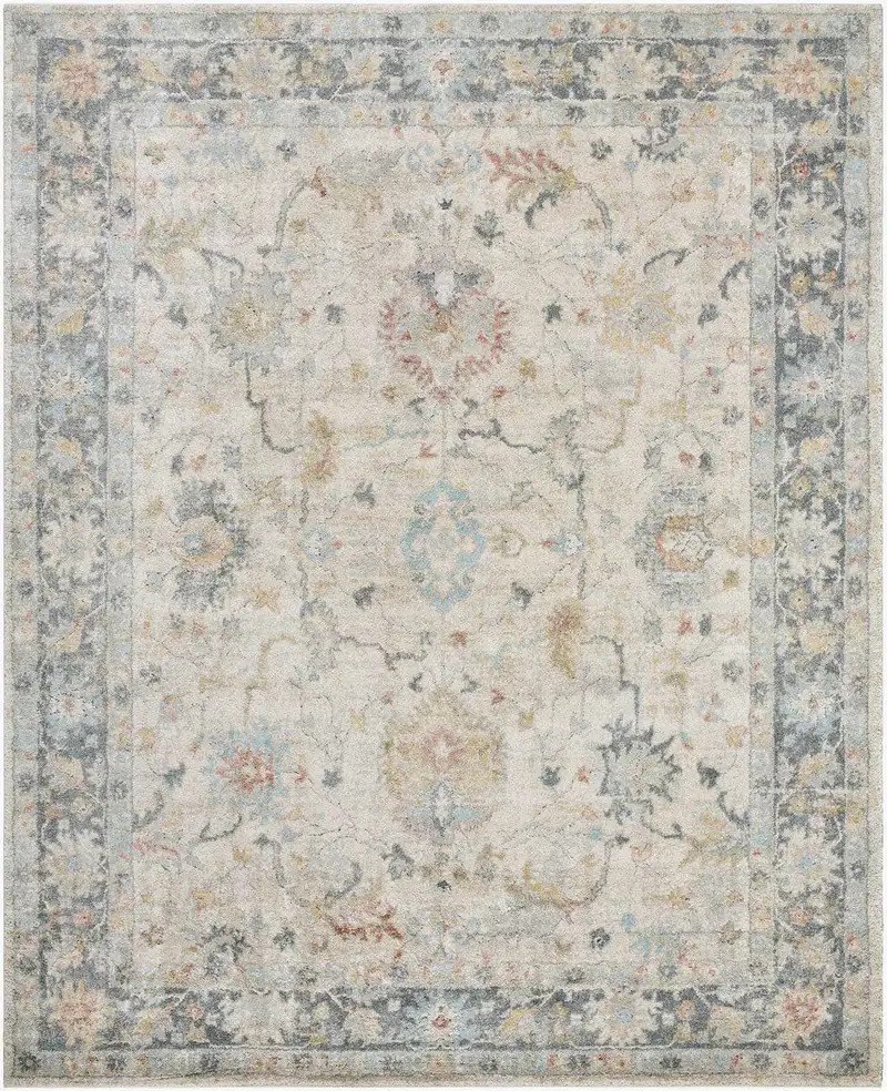 Ahmaud Beige & Light Gray Thick Luxe Area Rug | Boutique Rugs