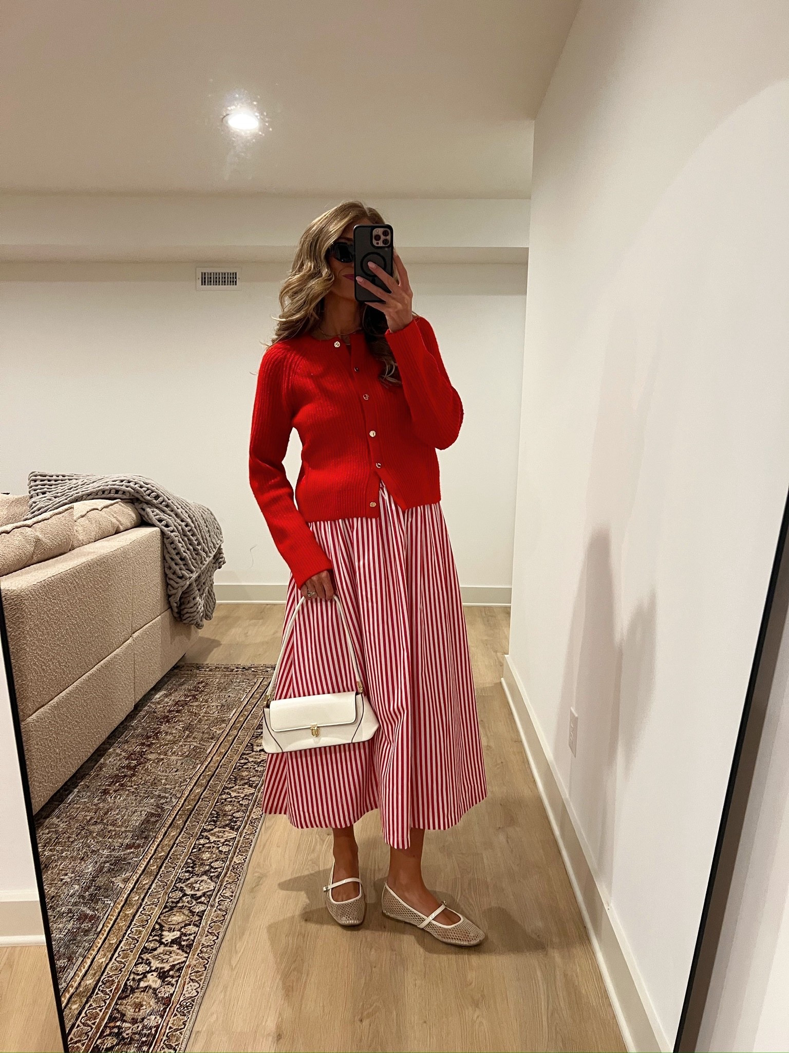 Laying this dress ❤️ I’m wearing a small tall. It’s stretchy enough that I didn’t need to size up for pregnancy! Wearing a small in the cardigan as well. 

#LTKootd #LTKTravel #LTKBump