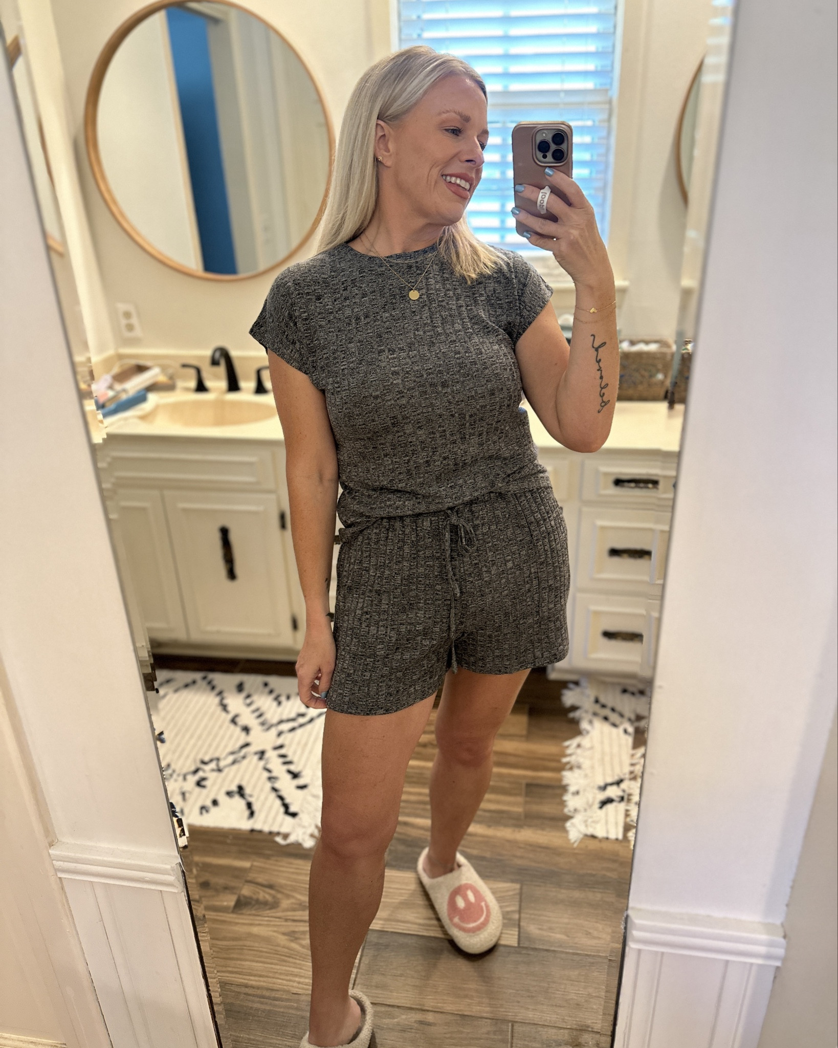 These pj’s are definitely the feel of expensive but with a bargain tag! The first set is a soft knit and so comfy, the other two are a great feeling silk. All are perfect for summer! Wearing a medium in them all, they are true to size. 


#LTKSummerSales #LTKMidsize #LTKSaleAlert