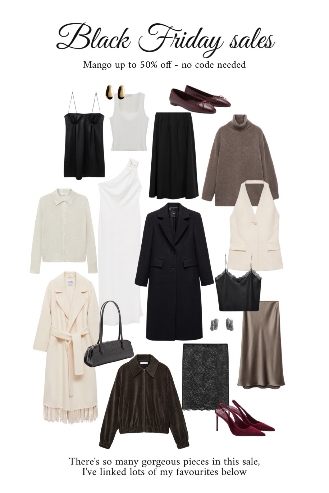 Black Friday sales - mango up to 50% off 

#LTKeurope #LTKCyberWeek #LTKgiftguide