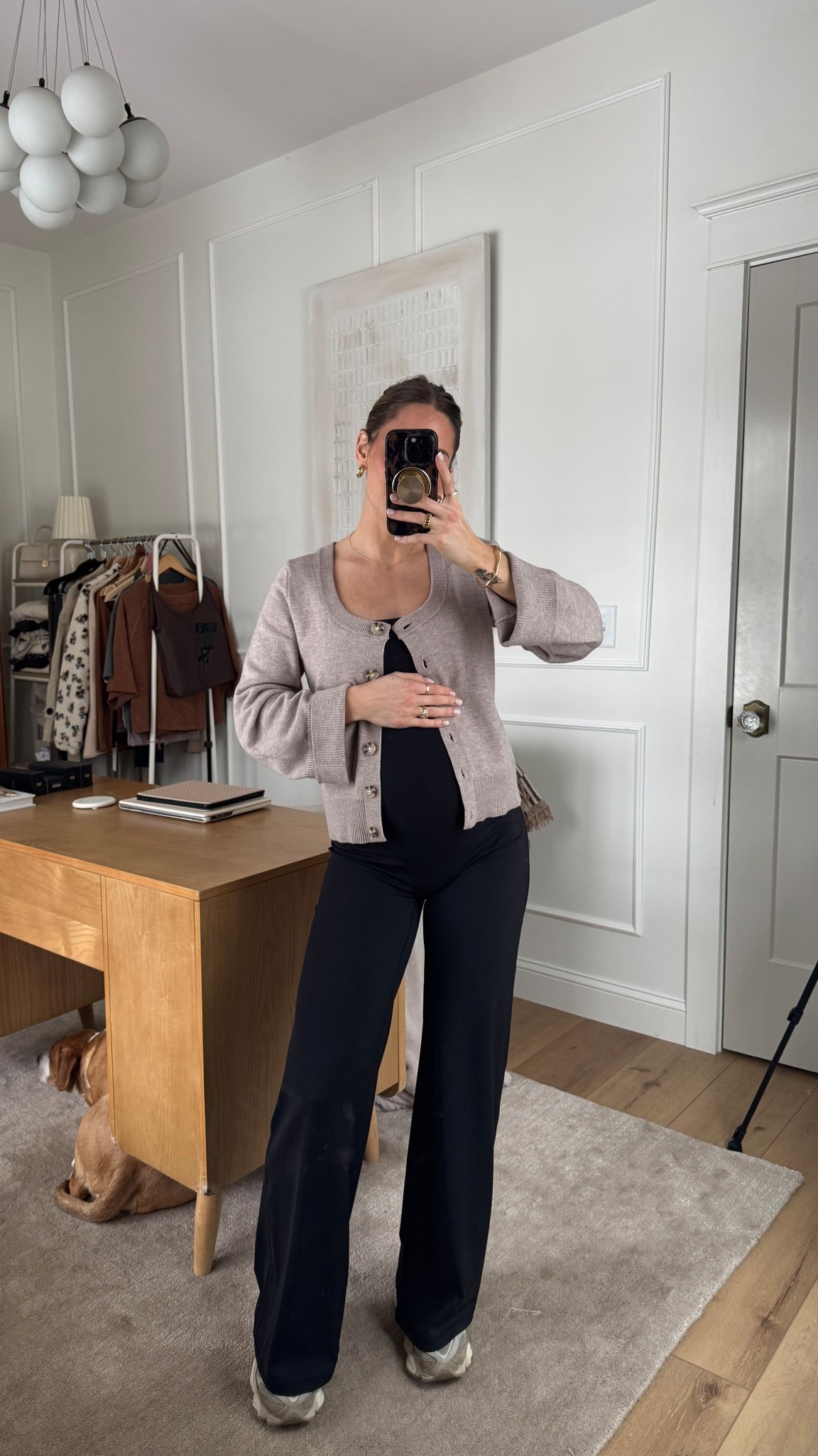 This jumpsuit is my new fav.. it’s SO COMFY. Not maternity but very bump friendly! I got a size medium and will be able to wear it my entire pregnancy. Not see-through, lightweight material, and stretchy. I will be getting this in all the colors and even wearing it to the gym! Builtin shelf bra and removable pads, plus adjustable straps! It’s actually perfect . 

Wearing small sweater 
I’m 5’4” for reference! ￼

#LTKootd #LTKBump #LTKmomlife