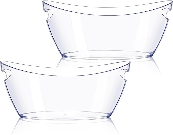 Ice Bucket 2 PCS, Thickened Ice Buckets for Parties, Mimosa Bar Supplies Beverage Tub for Champag... | Amazon (US)