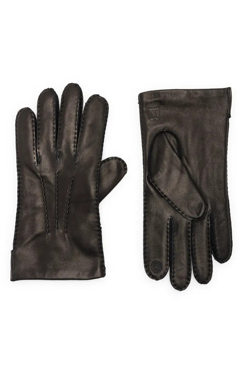 Bruno Magli Cashmere Lined Leather Touchscreen Gloves | Nordstromrack | Nordstrom Rack