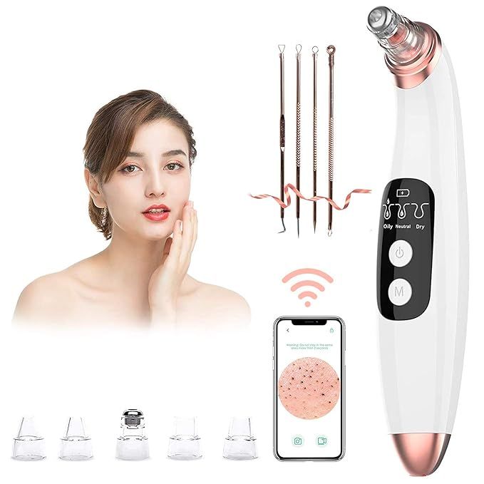 Blackhead Remover Vacuum Pore Cleaner with Camera -AMZGIRL Beauty Device with 3 Adjustable Suctio... | Amazon (US)