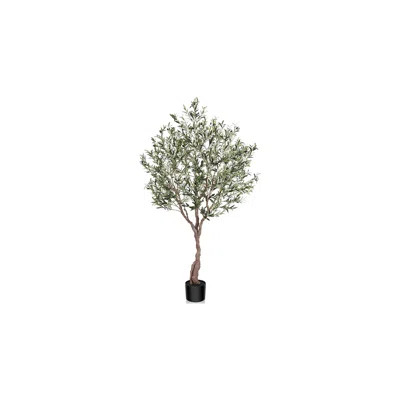 7Ft Artificial Olive Plants,Tall Faux Olive Tree, Fake Topiary Silk Tree in Pot,Home Office Modern Decor Gift | Wayfair North America