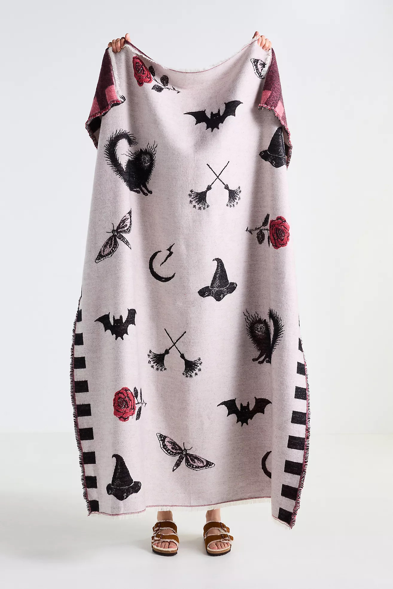 Woven Jacquard Patterned Throw Blanket | Anthropologie (US)