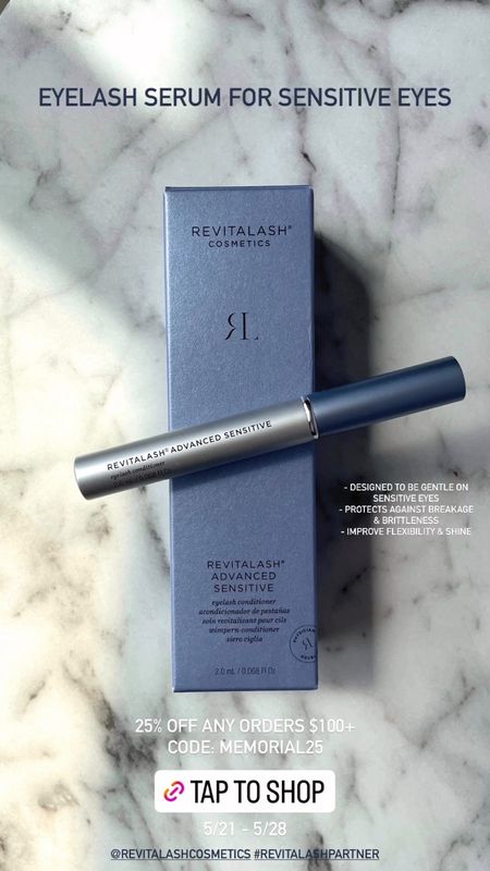 One of the biggest sales for Memorial Day is happening right now! 🚨 RevitaLash Cosmetics is doing 25% off sitewide any orders $100+! ⚡️ This is when I stock up on all my favorite products! 🛍️ If you haven’t heard of RevitaLash Cosmetics, they are known worldwide for their best-selling lash and brow serum, formulated to improve the overall appearance of your natural lashes and brows, and they even have products that do the same for your hair! I have been using their products for years and am obsessed. Use code: MEMORIAL25 for 25% off any orders $100+. @revitalashcosmetics #revitalashpartner 

Lash serum, brow serum, hair products, beauty products, sale, RevitaLash Cosmetics, The Stylizt 



#LTKFindsUnder100 #LTKSaleAlert #LTKBeauty
