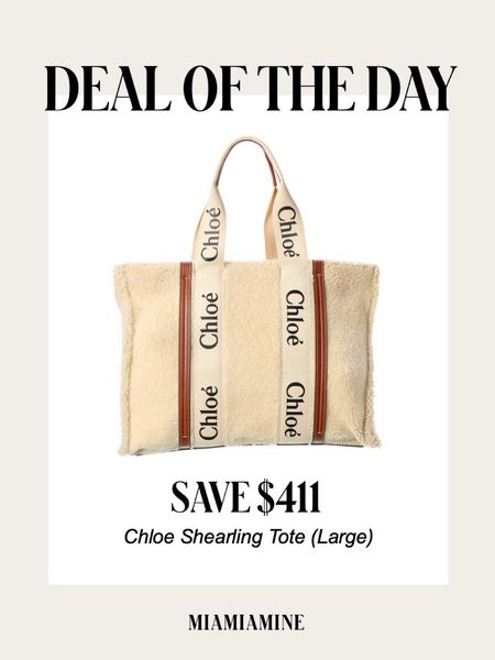 Deal of the day
Chloe woody tote on sale 
Designer bag sale 

#LTKitbag #LTKsalealert #LTKSeasonal