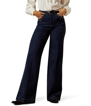 Ariat Ultra High Rise Veronica Wide Leg Jeans | Dillard's | Dillard's