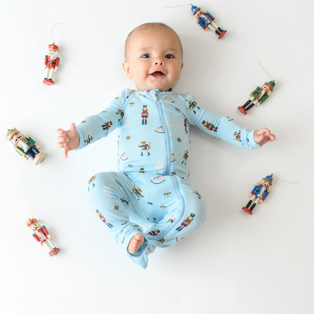 Zippered Romper in Nutcracker | Kyte BABY