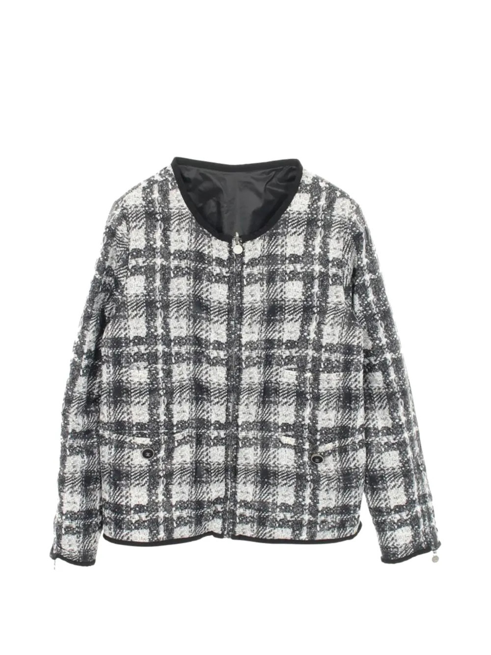 CHANEL Pre-Owned 1988 reversible tweed jacket - Black | Farfetch Global