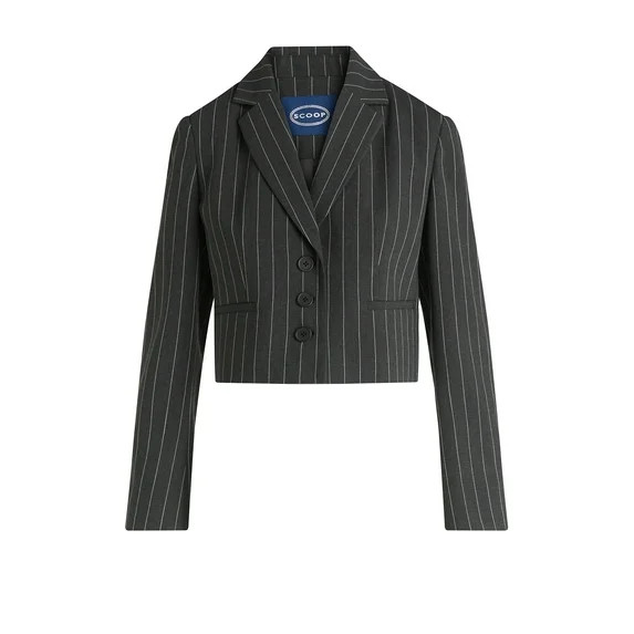 Scoop Women’s Cropped Blazer, Sizes XS-XXL | Walmart (US)
