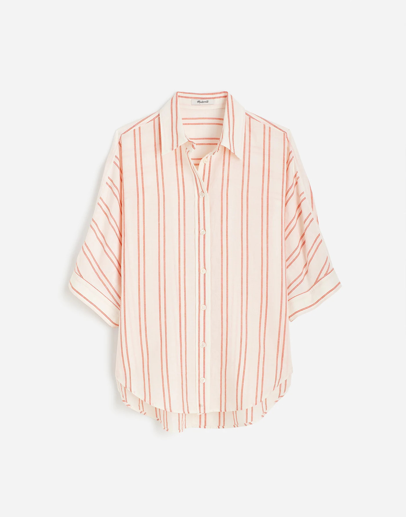Oversized Pleated-Sleeve Button-Up Shirt | Madewell | Madewell