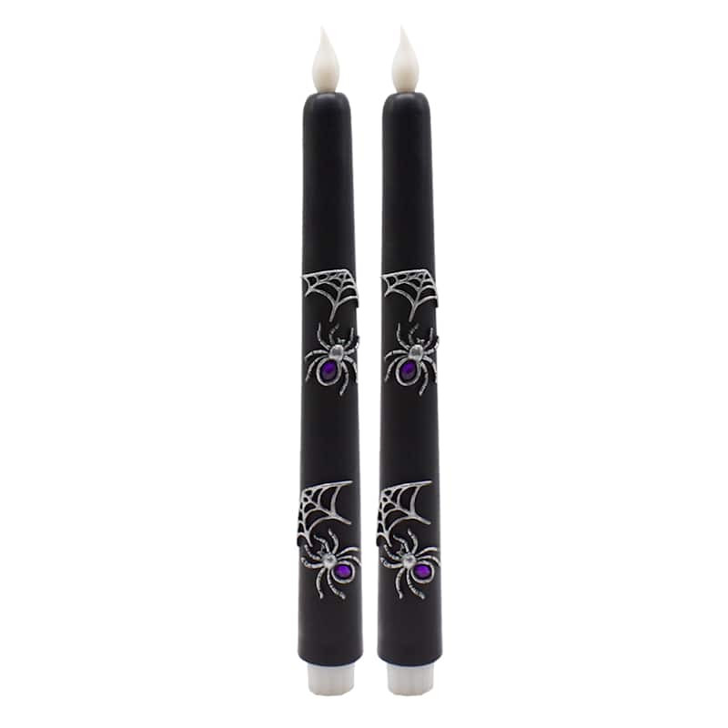 Spider LED Taper Candles, 10" | At Home
