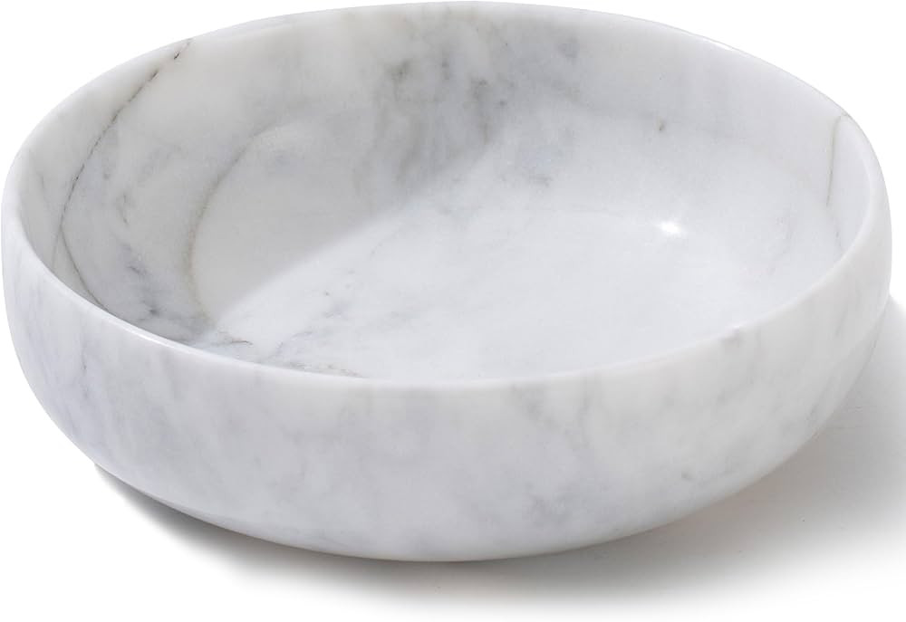 5.91'' Large Decorative Bowl, Natural Marble Decorative Bowls for Home Decor, Key Bowl, Large Inc... | Amazon (US)