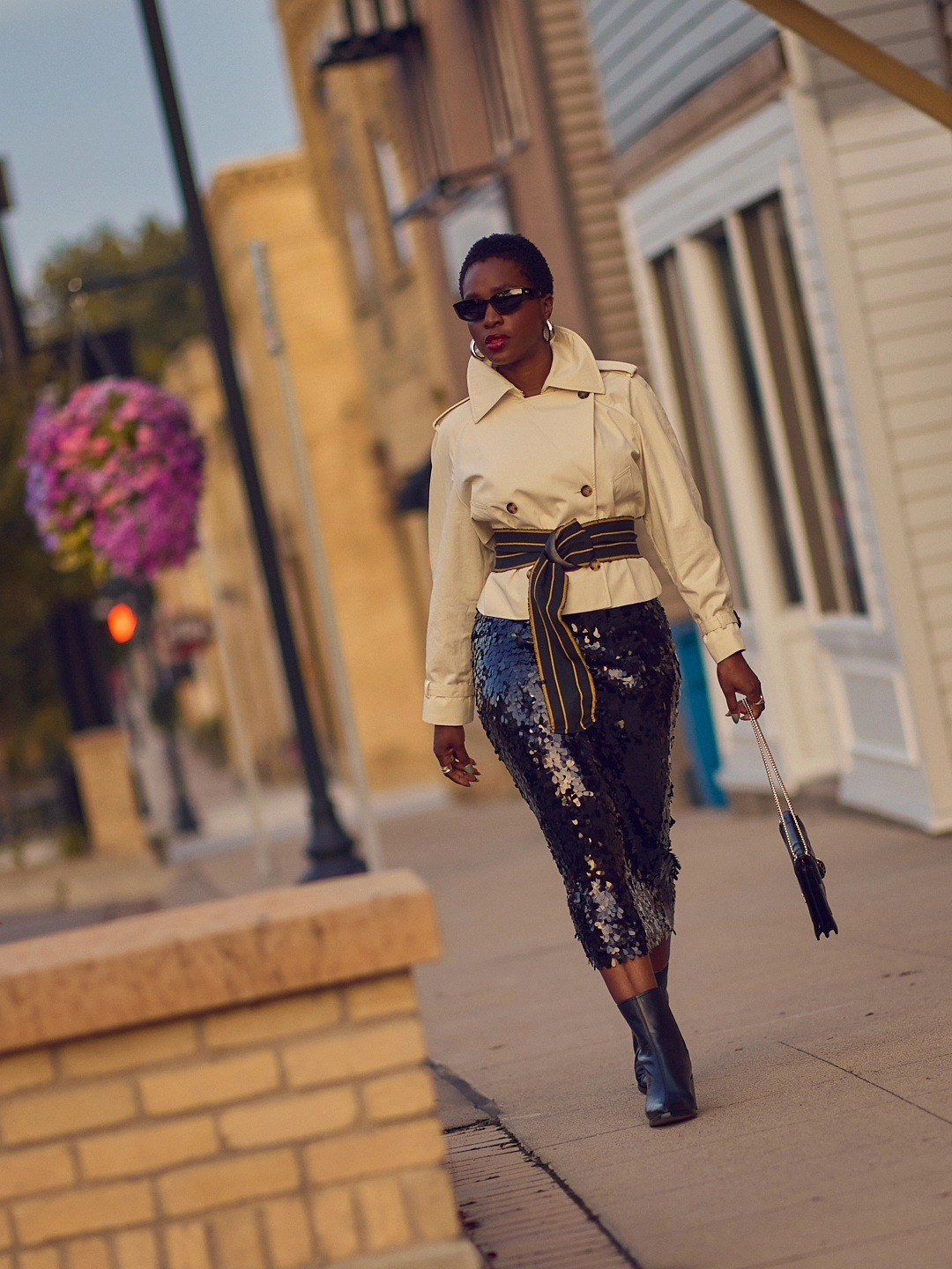 A little daytime drama never hurt anyone! Pair a sequin skirt with a cropped trench jacket and boots for an easy yet striking Fall outfit 🍁🍂 Fall 2025 outfit ideas, midi skirt, Fall jackets, Saks, Dillard's, Sam Edelman boots, Coach handbag, classic fashion, elevated casual

#LTKStyleTip #LTKShoeCrush #LTKFallSale