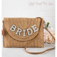 Bridal Shower Gift For Bride To Be Engagement Ideas Honeymoon Straw Purse Wedding Mother's Day | Etsy (US)