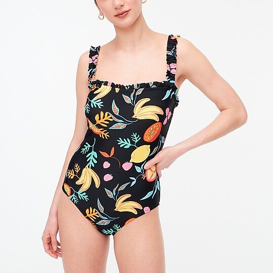 Fruit-print ruffle one-piece swimsuitItem BH706 
 
 
 
 
 There are no reviews for this product.B... | J.Crew Factory